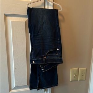 Express Dark Blue Denim Jeans size 12 R Skyscraper Mid rise